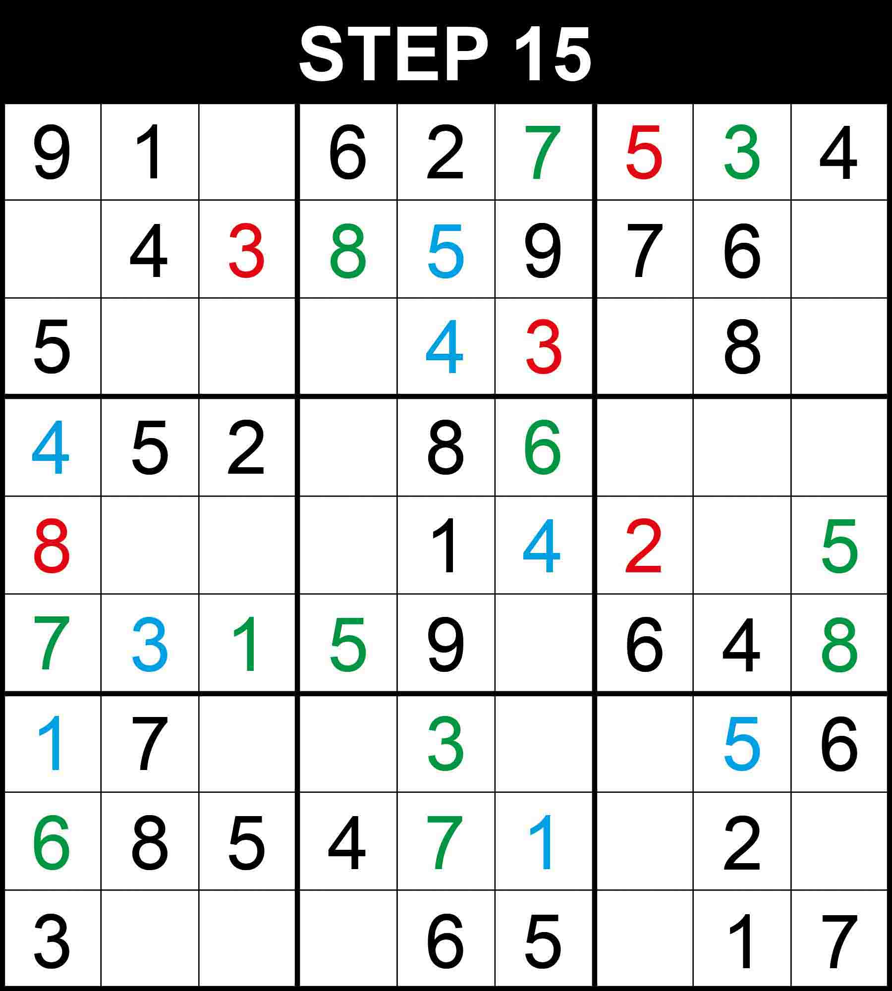 simple sudoku solving technique